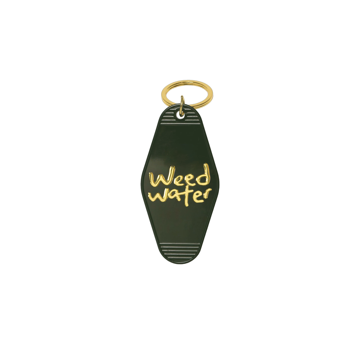 Green Motel Weed Water Keychain