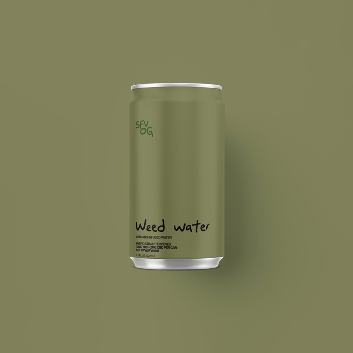 SFV OG Weed Water THC canned beverage - Weed Water