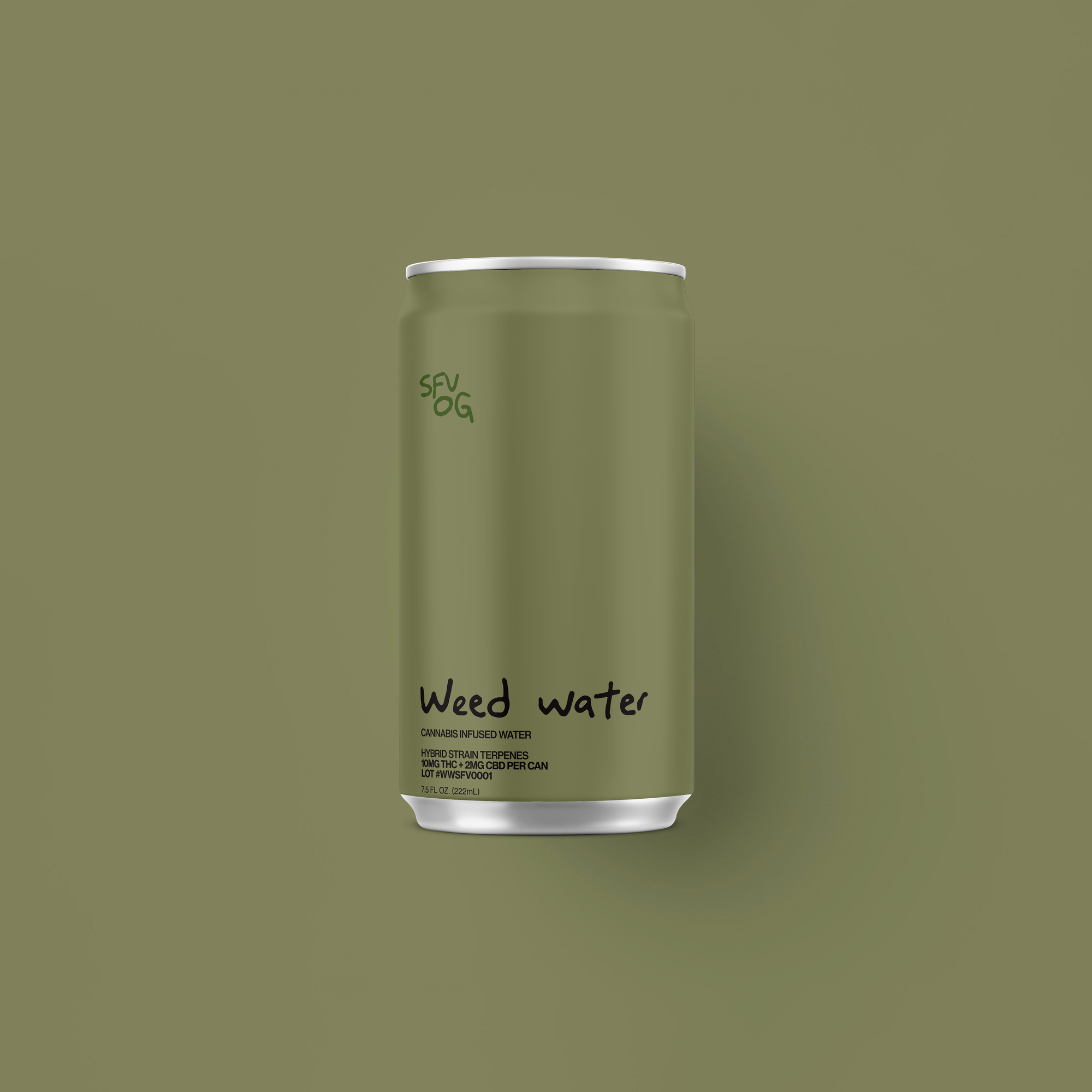 SFV OG Weed Water THC canned beverage - Weed Water